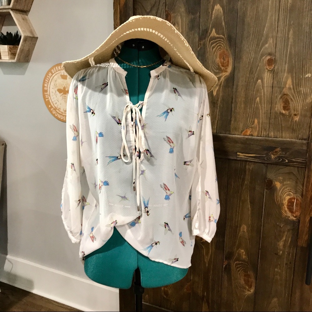 Love Stitch Lace-up Blouse S